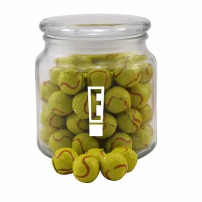Jar with Chocolate Tennis Balls - SG400 - Custom Socks Now
