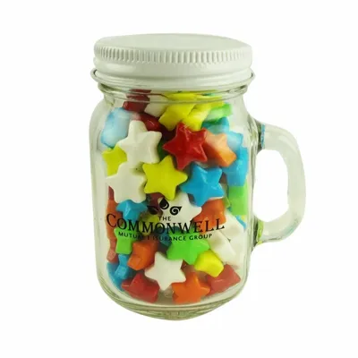 Glass Mini Mason Jars - Starzmania - Custom Socks Now