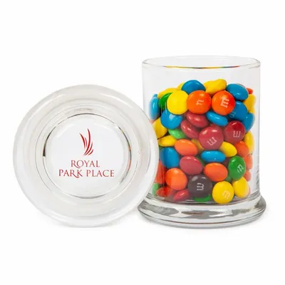 M&M'S® in Glass Gourmet Jar - Custom Socks Now