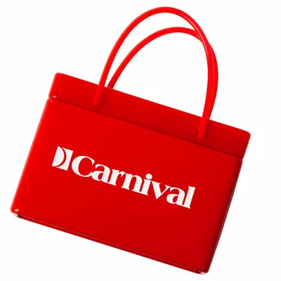 Red Shopping Bag Tin - Custom Socks Now