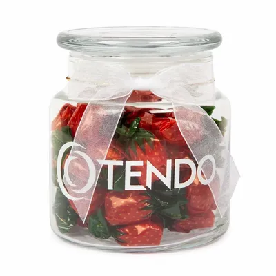 22oz. Glass Jar - Stock Wrapped Candies - Custom Socks Now