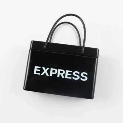 Black Shopping Bag Tin - Custom Socks Now