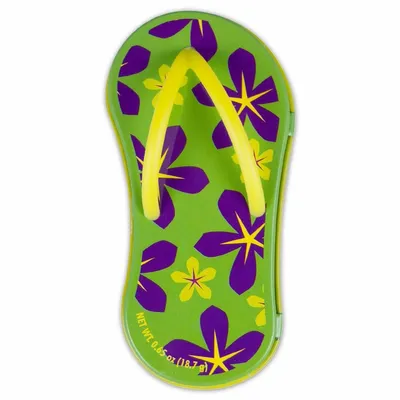 Floral Green Flip Flop Mint Tin - Custom Socks Now