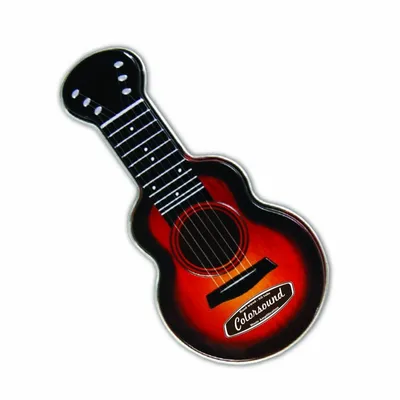 Red Acoustic Guitar Shaped Mint Tin - Custom Socks Now