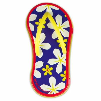 Floral Blue Flip Flop Mint Tin - Custom Socks Now