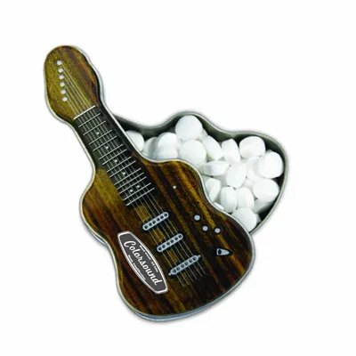 Electric Guitar-Shaped Mint Tin - Custom Socks Now