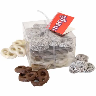 3 Way Pretzel Stack Acetate Tower - TRB801 - Custom Socks Now