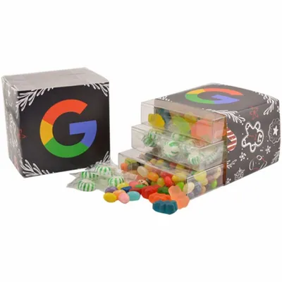 3 Way Candy Stack Acetate Tower - TRB827 - Custom Socks Now