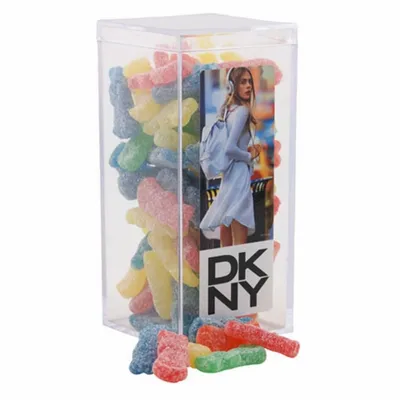 Acrylic Box with Sour Patch Kids - Medium - Custom Socks Now