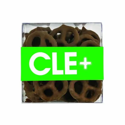 Square Acetates - Milk Chocolate Mini Pretzels - Custom Socks Now