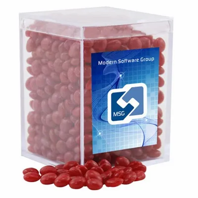 Acrylic Box with Red Hots - Small - Custom Socks Now