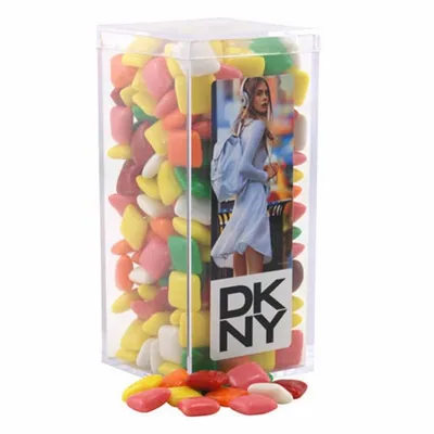 Acrylic Box with Mini Chicklets - Medium - Custom Socks Now