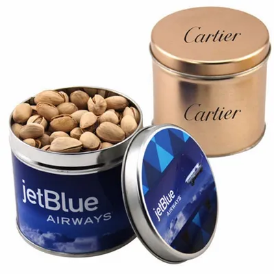 Round Tin with Pistachios - SBF4100 - Custom Socks Now