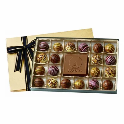Truffle Gift Box with 20 Chocolate Truffles - Custom Socks Now