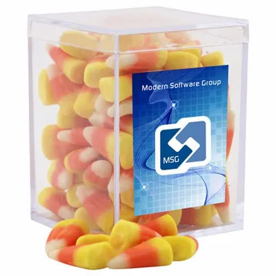 Acrylic Box with Candy Corn - Small - Custom Socks Now
