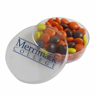 Small Round Acrylic with Reese's Pieces - Custom Socks Now
