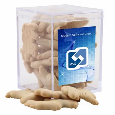 Acrylic Box with Animal Crackers - Small - Custom Socks Now