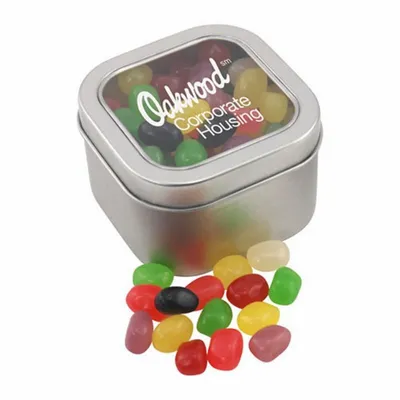 Window Tin with Jelly Beans - SBF2700 - Custom Socks Now