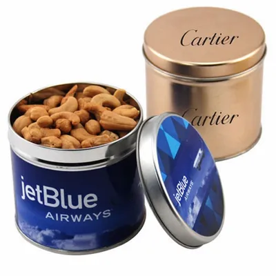 Round Tin with Cashews - SBF4100 - Custom Socks Now