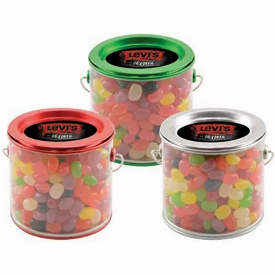 Tin Pail with Jelly Beans - Custom Socks Now