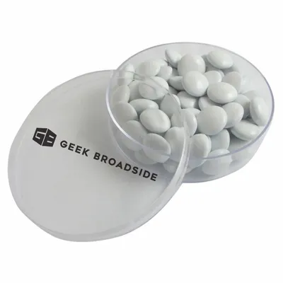 Small Round Acrylic with Chocolate Buttons - Custom Socks Now
