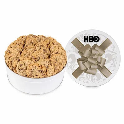 Fresh Beginnings Oatmeal Raisin Cookie Tin (Large) - Custom Socks Now