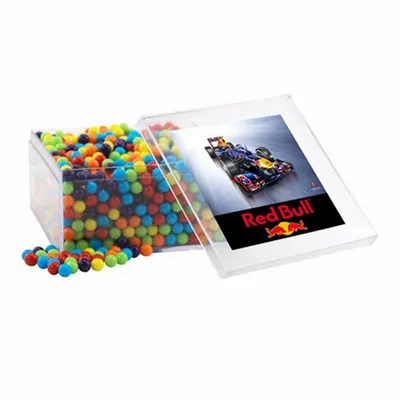 Acrylic Box with Mini Jawbreakers - Large - Custom Socks Now