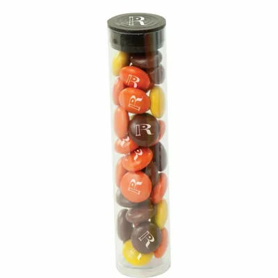 Mini Tube with Imprinted Reese's Pieces - Custom Socks Now