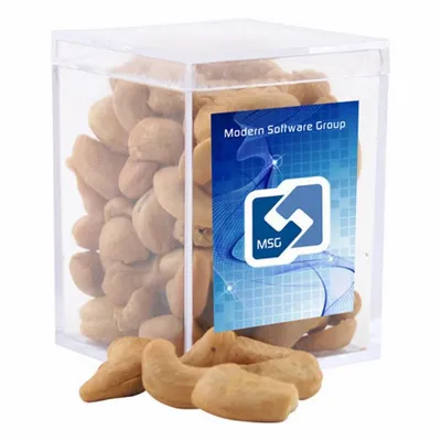 Acrylic Box with Cashews - Small - Custom Socks Now