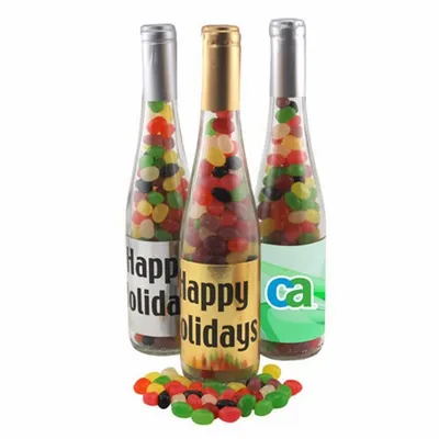 Champagne Bottle w/ Jelly Beans 11" - Custom Socks Now