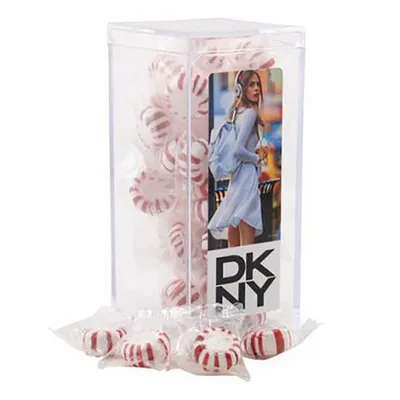 Large Rectangular Acrylic Candy Box with Starlight Mints - Custom Socks Now