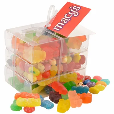 3 Way Gummy Stack Acetate Tower - Custom Socks Now