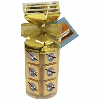 Thirty Six Piece Chocolate Foiled Square Gift Bag - Custom Socks Now