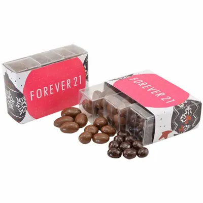 3 Way Chocolate Covered Shareable Acetate Box - Custom Socks Now
