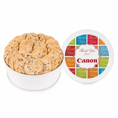 Fresh Beginnings Chocolate Chip Cookie Tin (Large) - Custom Socks Now