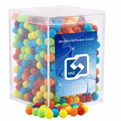 Acrylic Box with Mini Jawbreakers - Small - Custom Socks Now