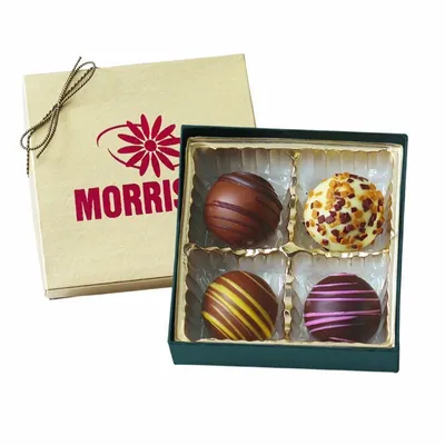 Truffle Gift Box with 4 Truffles - Custom Socks Now