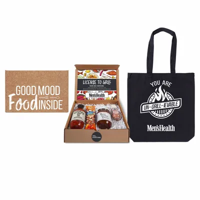 License to Grill - BBQ Gourmet Kit with Tote - Custom Socks Now
