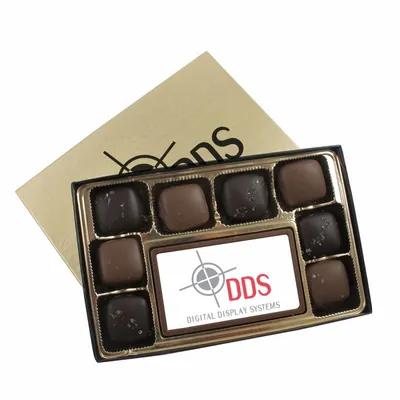 8 Piece Sea Salt Caramels with Digital Printed Centerpiece - Custom Socks Now