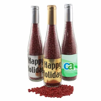 Champagne Bottle with Red Hots 11" - Custom Socks Now