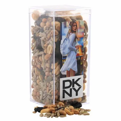 Acrylic Box with Trail Mix - Medium - Custom Socks Now