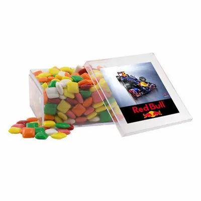 Acrylic Box with Mini Chicklets - Large - Custom Socks Now