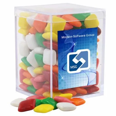 Acrylic Box with Mini Chicklets - Small - Custom Socks Now
