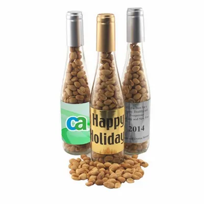 Champagne Bottle with Peanuts 11" - Custom Socks Now