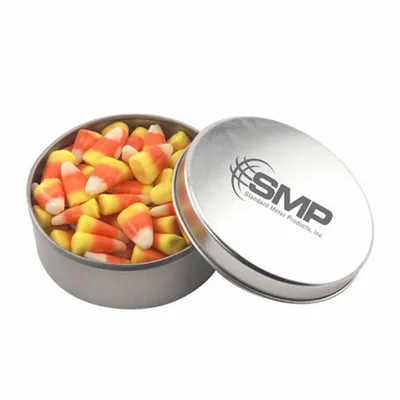 Round Tin with Candy Corn - SBF3000 - Custom Socks Now