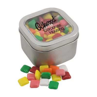 Window Tin with Mini Chicklets - SBF2700 - Custom Socks Now