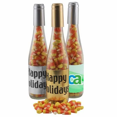 Champagne Bottle w/ Candy Corn 11" - Custom Socks Now