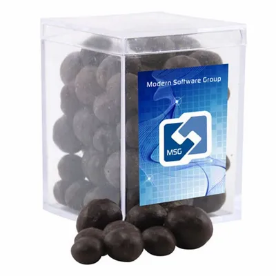 Acrylic Box with Choc Espresso Beans - Small - Custom Socks Now