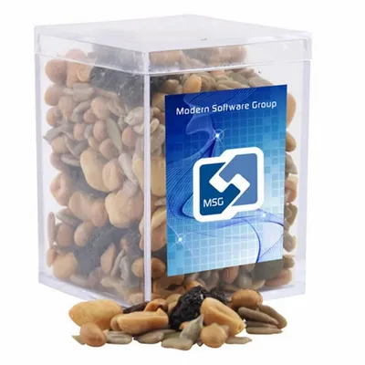 Acrylic Box with Trail Mix - Small - Custom Socks Now