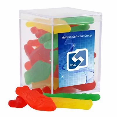 Acrylic Box with Swedish Fish - Small - Custom Socks Now